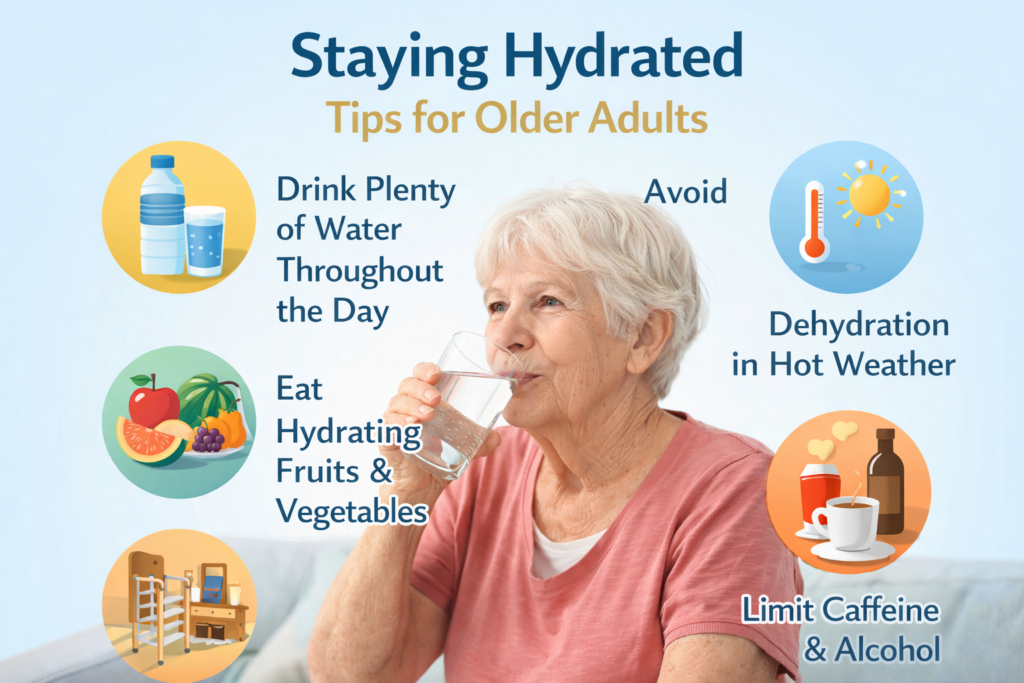 Staying hydrated for older adults